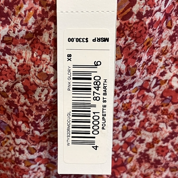 Poupette St. Barth Trina Ruffled Mini Dress Size XS New With Tags - Picture 16 of 16